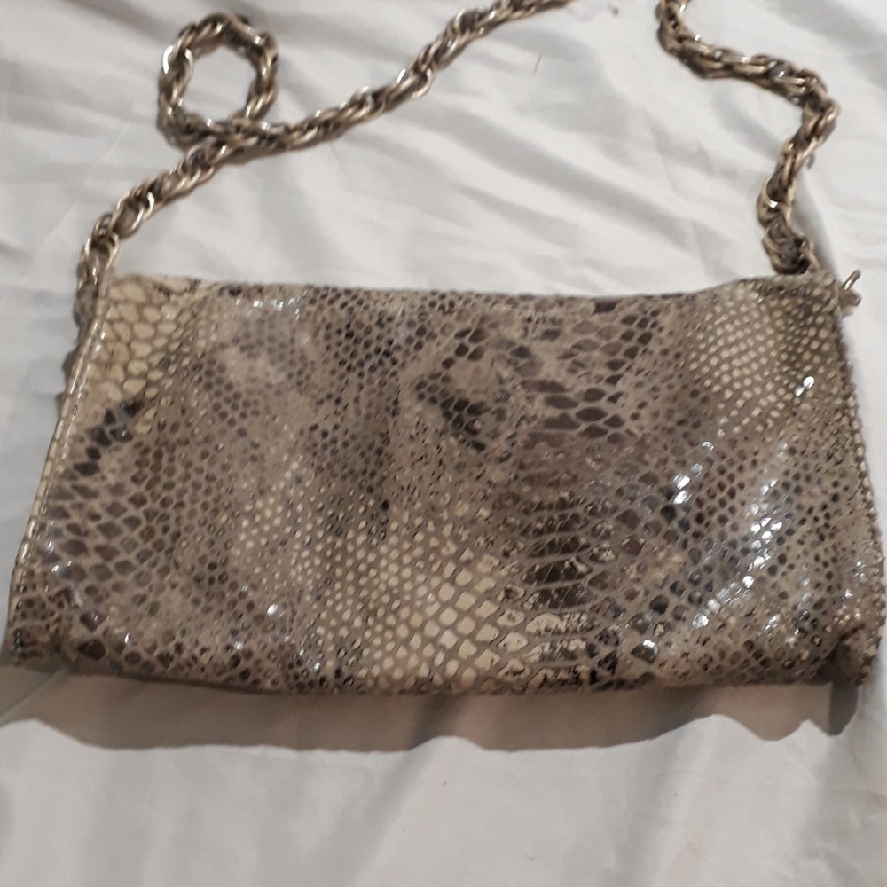 Elliott Lucca Snake Skin Pattern Purse Hand Bag - Picture 7 of 8